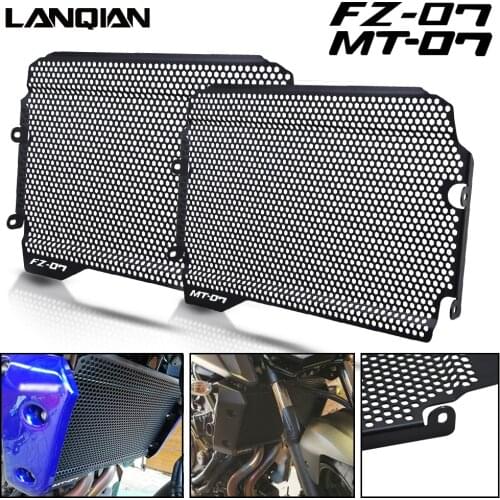 For Yamaha MT07 FZ07 Motorcycle Accessories Aluminum Radiator Grille Guard Protector Cover MT FZ 07 MT-07 FZ-07 2018 2019 2020