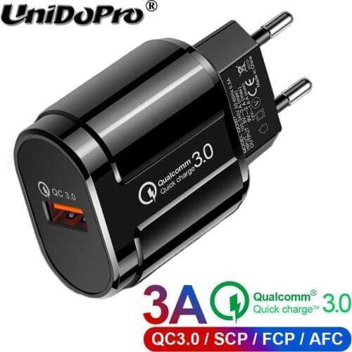 Quick Charge QC 3.0 EU AC Travel Charger for iPhone 11 XR XS Max Huawei Mate 30 Xiaomi Redmi Note 8 Pro Phone FAST Wall Adapter