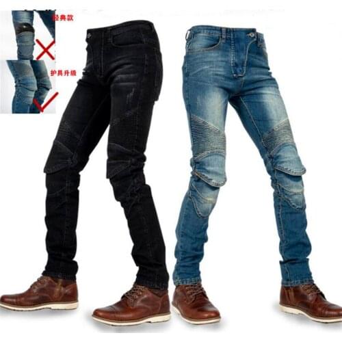 Four seasons riding MOTO pants motorcycle riding jeans knight moto off-road racing pants anti-fall high elastic protection