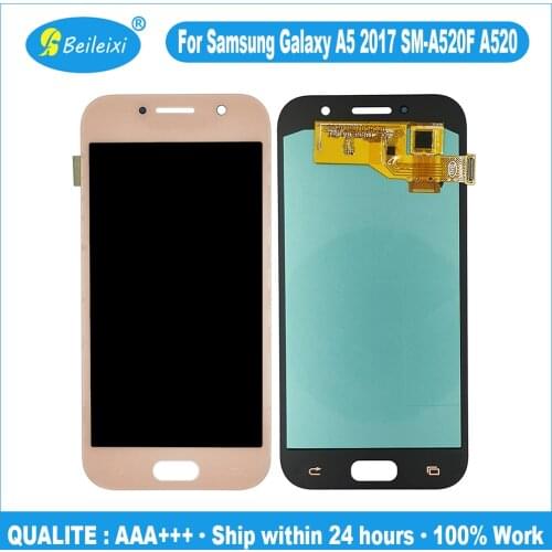 For Samsung Galaxy A5 2017 SM-A520F A520 A520F/DS A520L A520K A520S LCD Display Touch Screen Digitizer Assembly Repair Parts