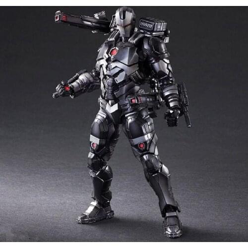 Marvel Avengers Iron Man War Machine Superhero Black Iron Man Action Figure Toy Collectible