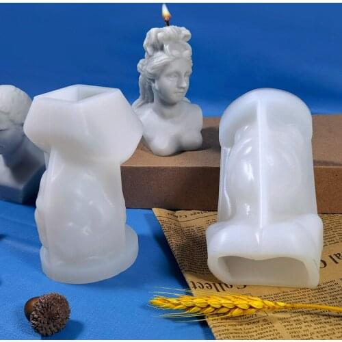 Western Portrait Candle Making Mold DIY Handmade Candle Soap Silicone Mould Scented Candles Decoration moldes de silicona Supply