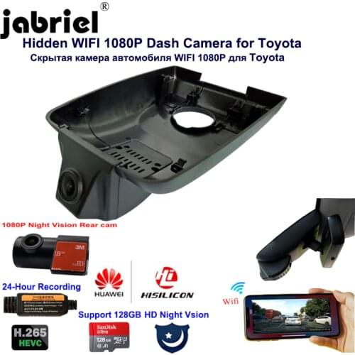 HD1080P Hidden Wifi 24 Hour Dash Cam Car Dvr for Toyota Highlander KLUGER LAND CRUISER 200 100 80 70 Prado 150 120 90 2001 2020