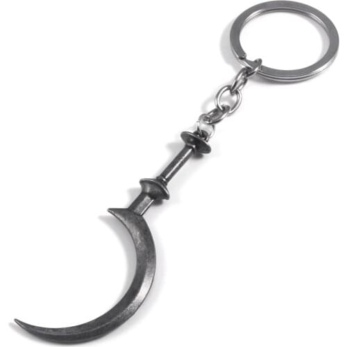 Game Residents Evil Village Moth Lady Keychain Cosplay Sickle Cassandra Daniela Bela Dimitrescu Model Pendant Keyring Accessory