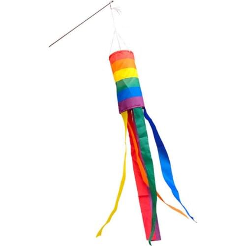 Flag Lgbt Gay Flag Windsock Rainbow Pride Flag Waterproof Wind Direction Measurement Outdoor Backyard Garden Hanging Decor