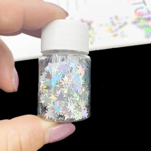 MXME Maple Leaf Shape Nail Sequins Thin Ins Explosion Type Snowflake Sequins