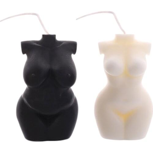 Body Candle Female Torso Geometric Shape Fragrance-free Furnishings Holiday Candle Wax Artistic Candle Women Body Female Torso