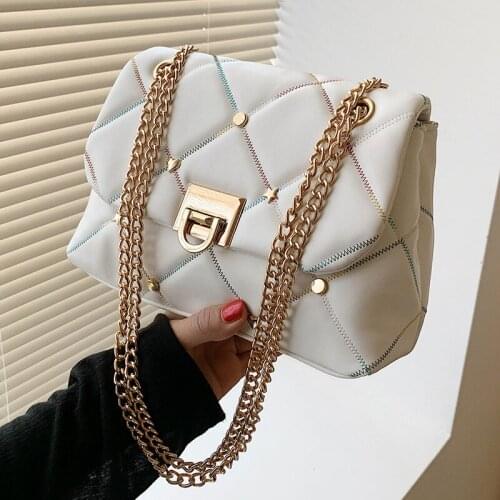 Female Womens Bag 2021 Crossbody Chain Fashion Summer White Quality Designer Bolsas Shopper Shoulder Bags For Women Handbag
