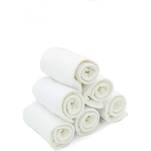 10pcs 3 layers Microfiber Diaper nappy Insert super absorbent Washable Cloth Inserts Tebeiyou