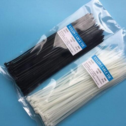 100 pcs 3*150 mm Self-locking Nylon Cable sleeve wire binding wrap straps Plastic Zip Tie