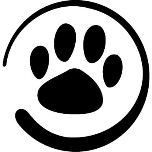 15.2*15.2CM Dog Pet Paw Health Doggy Rear Windshield Creative Decorative Car Sticker Motorcycle Decals C6-1038