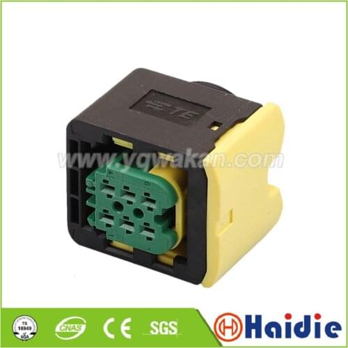 2sets 6pin auto wiring harness plug cable electric plug connector 3-1418469-1