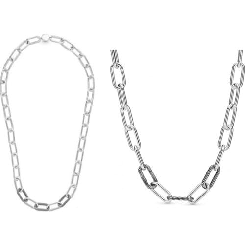 2020 New Style 100% 925 Sterling Silver High Quality Me Necklace DIY For European Women Unique Fashion Jewelry Gifts