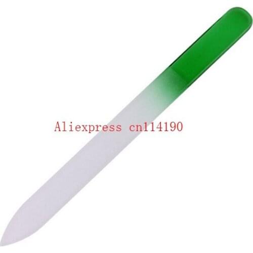 500pcs/lot Free Shipping Beauty Glass Nail Files Polishing Tools Spray Color Glass Files Manicure Tool