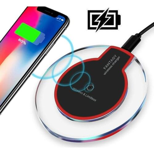 QI Wireless Charger For Apple iPhone 11 Pro Max XS XR X 8 Plus Samsung Note 10 9 8 S10 S9 S8 Plus Wireles Wirless Charging Pad