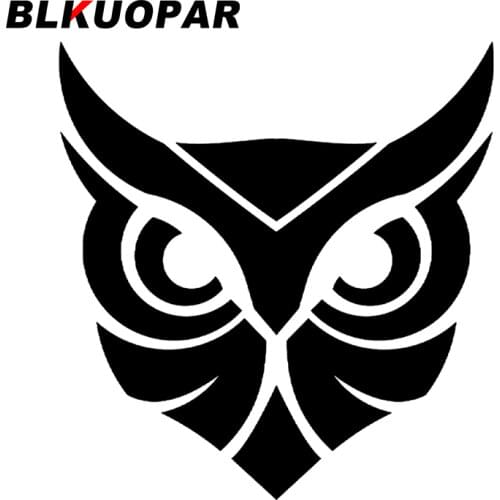 BLKUOPAR for Owl Craft Car Stickers Sunscreen Fashion Decals JDM Assessoires Refrigerator Motorcycle Personality Car Styling