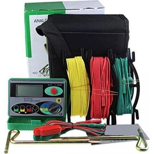 DY4100 Digital Resistance Tester Earth Ground Meter Multimeter with Higher Accuracy Power Systems Inspection Tool