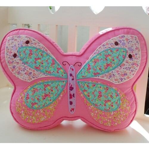 Pink bow decorative pillow throw pillow children