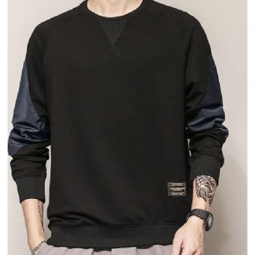 Long-sleeved T-shirt 2021 new spring and autumn tops loose mens autumn clothing bottoming shirt tide