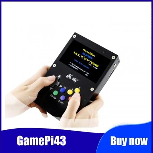 GamePi43-Acce-UK UK version GamePi43 Accessor Based on Raspberry Pi 4.3inch IPS Display A portable retro video game console