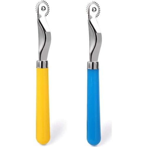 Imzay 2PCS Tracing Wheel Sewing Tool, Plastic Handle Needle Point Tracing Wheel, Stitching Wheel Tool For Leathercraft