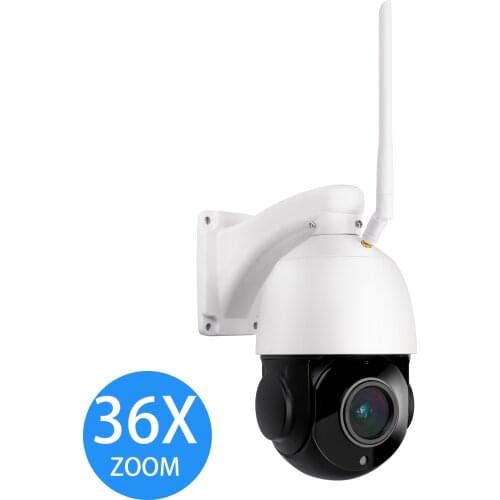 Gadinan 5MP PTZ Wifi IP Camera Outdoor 36X Optical Zoom AI Human Detect Wireless Camera H.265X P2P Audio Security CCTV Camera