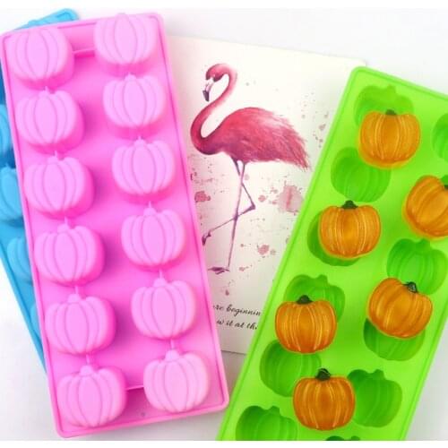 Halloween Silicone Mold Pumpkin Cake Chocolate Decoration Baking Mold DIY Fondant Silicon Moulds Pastry Decorating Baking Tools