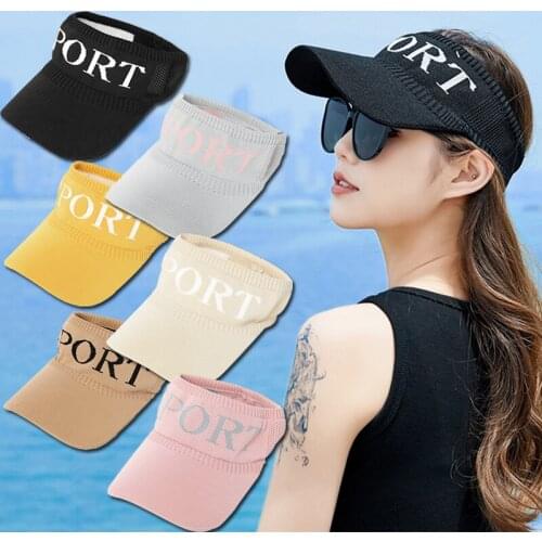 New Fashion Spring Summer Tennis Caps Women Sport Headband Classic Sun Sports Visor Hat Running Cap Tennis Beach Hat Outdoor Hat