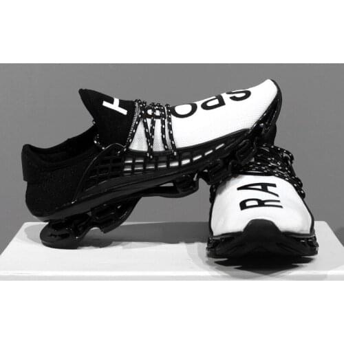 Letter Sneakers Breathable Running Shoes for Men Outdoor Train Fitness Jogging Sport Shoes Women Mesh Fashion Unisex Plus Size