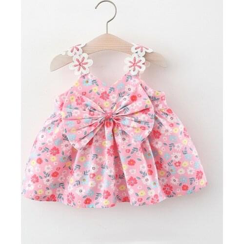 Summer Baby Girls Clothes Cute Bow Princess Dress for Girl 1 year Baby Birthday Party Dresses Infant Clothing Toddler Sundress