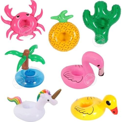 Hot Inflatable Cute Drink holder Swimming Pool Cup Holder Beverage Cup Holders Summer Party Toy For Kid Adult
