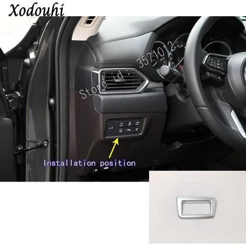 For Mazda CX8 CX-8 2017 2018 2019 2020 Car Body Sticker Styling Ornament Front Head Light Switch Trim Frame Lamp Moulding Parts
