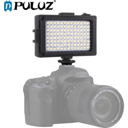 PULUZ 104LEDs Photography Video & Photo Studio Light with White & Orange Magnet Filters Light Panel for Canon,Nikon,DSLR Cameras