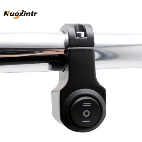 Nuoxintr 7/8" 22mm 12v Aluminium Motorcycle Alloy Switches Handlebar Headlight Switch Waterproof 2 Choice Motorcycle Accessories