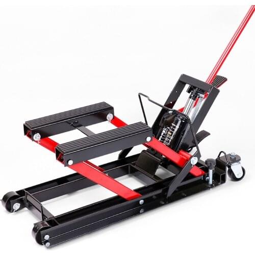 Portable Motorcycle Jack Lifting Table Electric Vehicle Hydraulic Jack Motor Vehicle Lifting Tool 680KG Load-Bearing Capacity