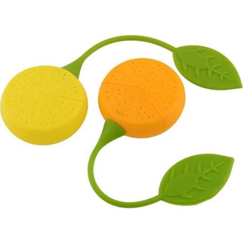 40 pcs Silicone Teabag Tea Strainer Infuser Teapot Teacup Filter Bag Lemon Style