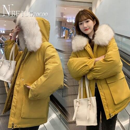 Women Parkas 2020 Bread Style Korean Harajuku Loose Winter Female Outwear