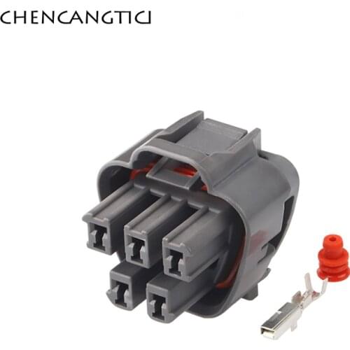 2 Sets 5 Pin Way Auto Connector Gasoline Oil Pump Assembly Plug Waterproof Female Socket For Toyota Hyundai MG641521-4