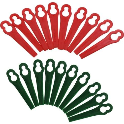 DRELD 50pcs Plastic String Trimmer Blades For Garden Lawn Mower Grass Trimmer Brushcutter Awn Mower Garden Tool Accessories