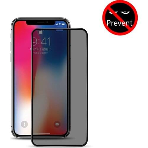 2pcs/Lot Screen Protector For iPhone X XS Anti Privacy Protective Glass For iPhone XR XS MAX Tempered Glass Filme