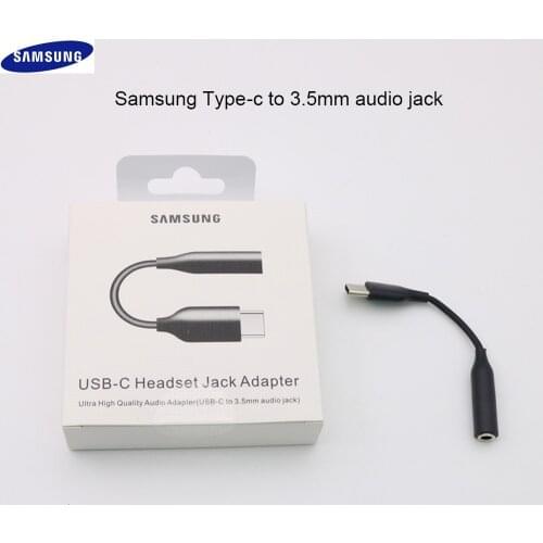 SAMSUNG Type C 3.5 Jack Earphone Cable USB C to 3.5mm AUX Headphones Adapter For SAMSUNG Galaxy Note 10 Plus 10+ A90 A80 A60 A8S