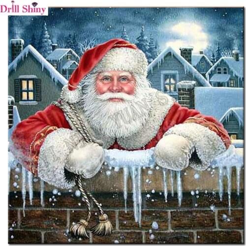 Diamond painting cartoon Santa Claus man full square 5d diy diamond embroidery for Christmas house decoration handmade present