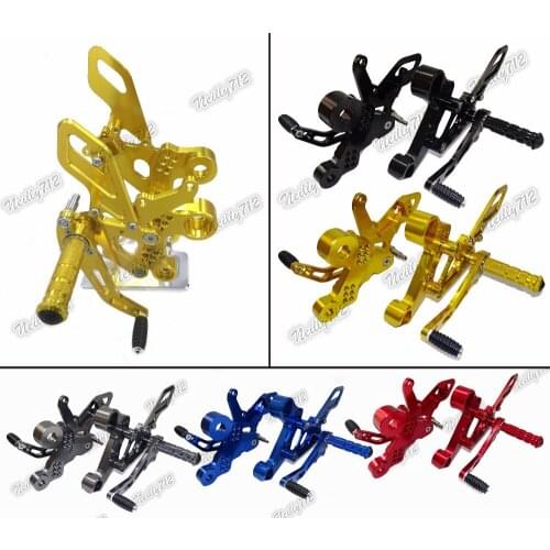 CNC Aluminium Adjustable Rider Rear Sets Rearset Footrest Foot Rest Pegs For Yamaha MT09 FZ09 MT-09 FZ-09 MT9 2014 2015 2016