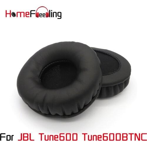 Homefeeling Ear Pads For JBL Tune600 Tune600BTNC Earpads Round Universal Leahter Repalcement Parts Ear Cushions