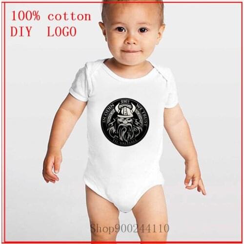 Vikings Sons of Odin printing Bodysuits baby Toddler Infant Kids Baby Girl Boy Clothes Casual Playsuit Jumpsuit Short Sleeve