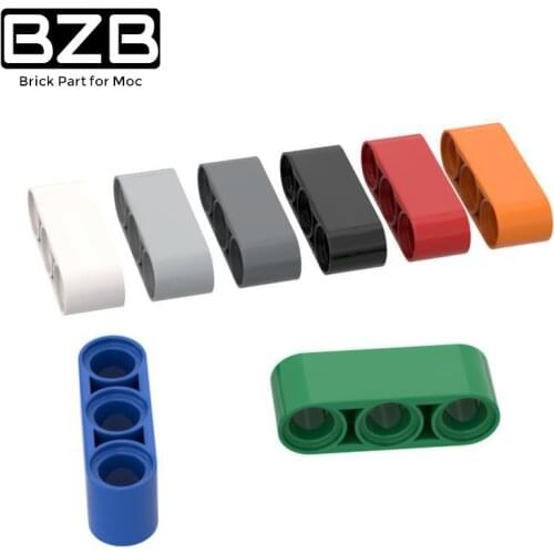 BZB MOC 32523 1x3 With Hole Arm (Thick) High-tech Building Block Model Kids Toys Boy DIY Educational Brick Parts Best Gifts