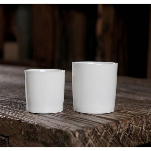 Cup Straight Barrel Cup Master Cup Ceramic Whiteware Cup Jade Porcelain Teacup Ceramic Teacups Kong Fu Tea Set Tea Set Site