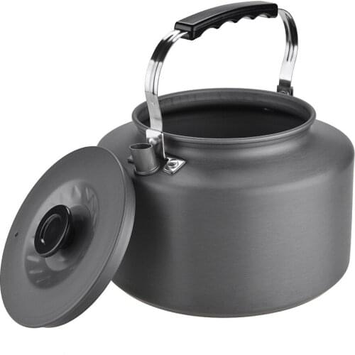 2L Outdoor Camping Boil Water Kettle Ultra-light Aluminum Alloy Teapot Travel Coffee Pot Picnic Tableware Water Teakettle