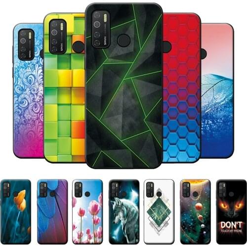 Case For Camon 15 Case For Camon 15 Air Geometric Cute Cover Bumper on Tecno Camon 15 Camon 15 Air Shockproof Silicone Case 6.6