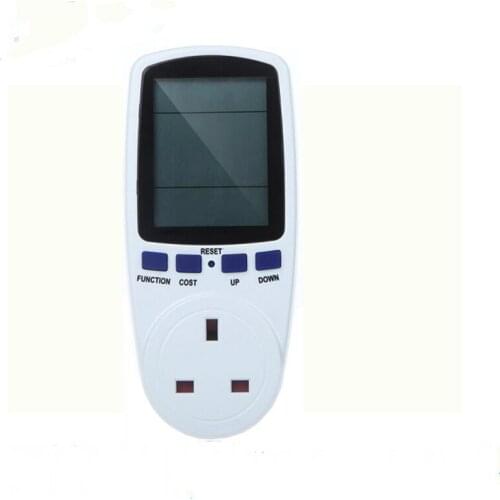 UK Plug Energy Meter Monitor Watt Amps Digital Wattmeter Meters Analyzer Automatic Kwh Power Switch